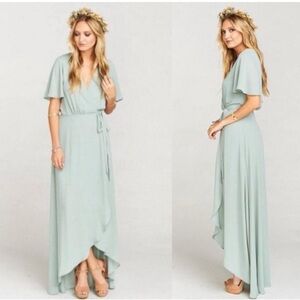 Show Me Your MuMu Sage High Low Dress